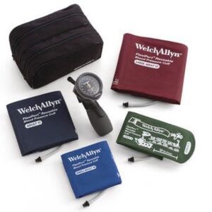 Welch Allyn DS66 Trigger Aneroid Kit w/ 4 cuffs for Blood Pressure Readings